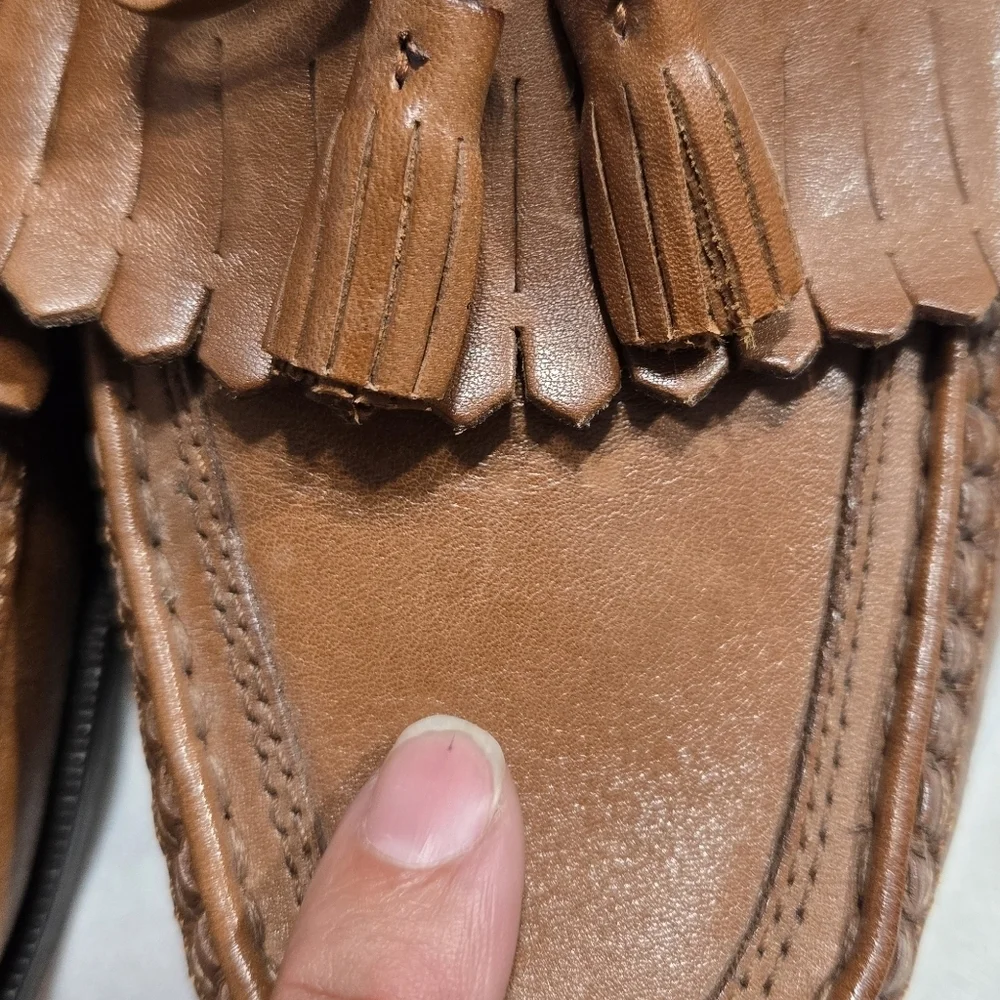 Johnston And Murphy Men's Aragon II Kiltie Tassel Leather Loafers Sz 9